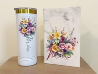 Image 6 of Family Bouquet Personalized Notebook - Birth Month Flowers - Custom Journal - Custom Sketchbook -...