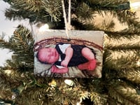 Image 6 of Photo Christmas Ornament - Slate Christmas Ornament - Custom Christmas Ornament - Photo Slate Chr...