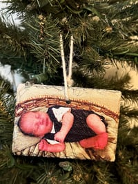 Image 8 of Photo Christmas Ornament - Slate Christmas Ornament - Custom Christmas Ornament - Photo Slate Chr...