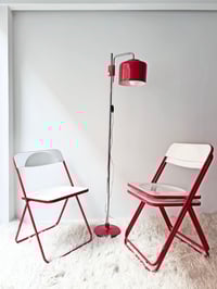 Image 3 of LÁMPARA DE SUELO EN COLOR ROJO, AÑOS 70