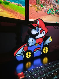 Image 1 of Lampe LED 3D Mario Kart – Décoration Gaming RGB