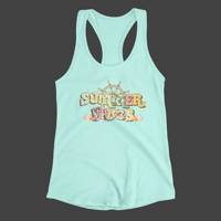 Image 1 of Summer Vibes Racerback Tank