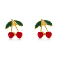 Image 1 of Sweet Cherry Stud Earrings 