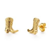 Image 2 of Cowboy Boot Stud Earrings