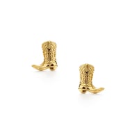 Image 3 of Cowboy Boot Stud Earrings