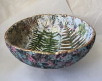 Image 11 of Handmade Paper Mache Bowl with Ferns | Botanical Eco Decor – ArtMood