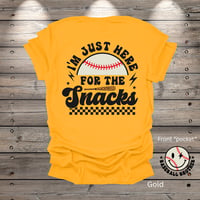 Image 1 of Just Here For The Snacks Brother Youth Short Sleeve