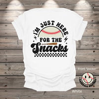 Image 4 of Just Here For The Snacks Brother Youth Short Sleeve