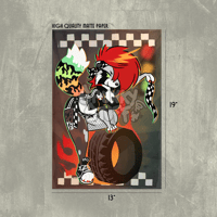 RACER GRRL SPUNX Big Poster Print