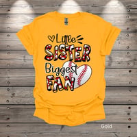 Image 4 of Little Sister, Biggest Fan #2 Youth Short Sleeve