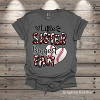 Image 1 of Little Sister, Biggest Fan #2 Youth Short Sleeve