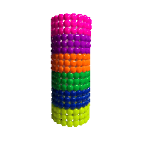 Image 1 of neon dotted bangles