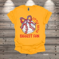 Image 3 of Little Sister Ball and Bow Youth Short Sleeve