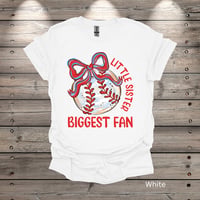 Image 4 of Little Sister Ball and Bow Youth Short Sleeve