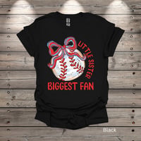 Image 1 of Little Sister Ball and Bow Youth Short Sleeve