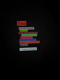 Image 2 of Tired Pocket Poem Version (t-shirt)