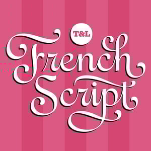 Image of French Script Lettering Recorded Workshop + PDF Guidebook + Optional PDF Workbook