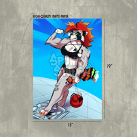 FLAMEZ N' GAINZ Poster Print