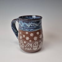 Image 3 of 16 oz. Snowy Village of Tiny Houses with Twinkle Lights as Night rim 01202602