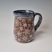 Image 1 of 16 oz. White-out of Big, Fluffy Snowflakes with Twinkle Lights as Night rim 01202606