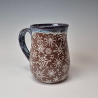 Image 3 of 16 oz. White-out of Big, Fluffy Snowflakes with Twinkle Lights as Night rim 01202606