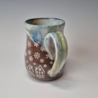 Image 4 of 16 oz. Snowy Village of Tiny Houses with Snow-covered Colored Lights rim 01202607