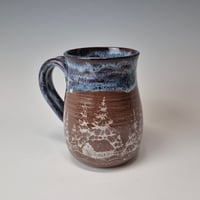 Image 4 of 16 oz. Cozy cabins set in the forest with Twinkle Lights as Night rim 01202608