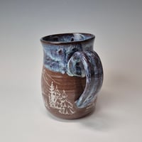 Image 5 of 16 oz. Cozy cabins set in the forest with Twinkle Lights as Night rim 01202608