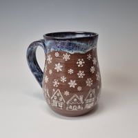 Image 3 of 16 oz. Snowy Village of Tiny Houses with Twinkle Lights as Night rim 01202610