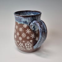 Image 4 of 16 oz. Snowy Village of Tiny Houses with Twinkle Lights as Night rim 01202610