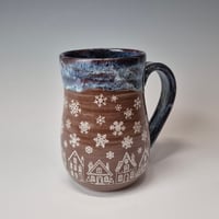 Image 2 of 18 oz. Snowy Village of Tiny Houses with Twinkle Lights as Night rim 01202614