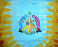 Image 4 of GRATEFUL DEAD WOOD BEARS LICENSED ART TIE DYE T SHIRT