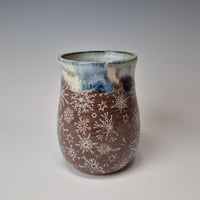 Image 3 of 16 oz. White-out of Big, Fluffy Snowflakes with Snow-covered Colored Lights rim 01202616