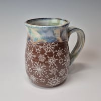 Image 1 of 16 oz. White-out of Big, Fluffy Snowflakes with Snow-covered Colored Lights rim 01202618