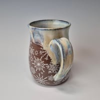 Image 4 of 16 oz. White-out of Big, Fluffy Snowflakes with Snow-covered Colored Lights rim 01202618