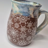 Image 5 of 16 oz. White-out of Big, Fluffy Snowflakes with Snow-covered Colored Lights rim 01202618