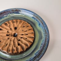 Image 3 of Grater dish - Lichen (Green) with colored rim 01202601