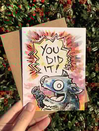 Image 1 of You did it! - greeting card with envelope 