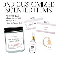 Image 1 of DND Customized Character Scented Items