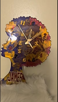 🕰️ Custom Resin Clock With Barcode – Personalized Just for You!