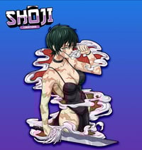 Image 1 of Scarred Anime Girl Enamel Pin (Pre Order)