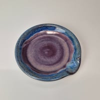 Image 1 of Spoon Rest: Huckleberry (Purple) with Colored rim 01202602