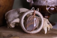 Image 5 of Natural linen silver moonstone necklace