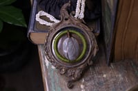 Image 5 of Green linen labradorite wall hanger