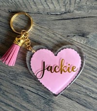 Heart within a heart Keyring 