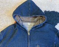 Image 2 of Pure Blue Japan jeans indigo dyed hooded sweater, size 2 (M)