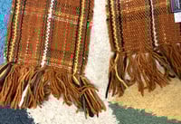 Image 2 of Chamula Monitaly yuketen hand woven merino wool scarf, made in Mexico