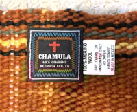 Image 4 of Chamula Monitaly yuketen hand woven merino wool scarf, made in Mexico