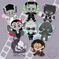 Image 1 of Classic Horror Stickers