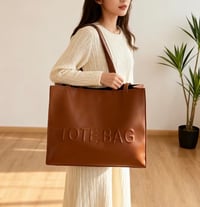 Image 2 of Caramel brown Tote bag 